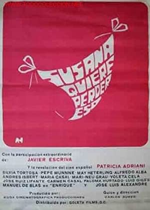 ¡Susana quiere perder... eso! (1977) with English Subtitles on DVD on DVD